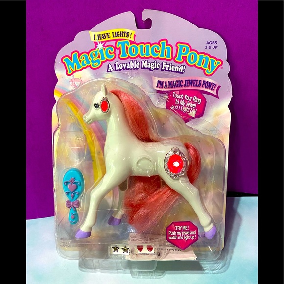 MAGIC TOUCH PONY VINTAGE 90s MAGIC JEWELS PONY SELENA JEWELS LIGHT UP & BLINK - Picture 1 of 14